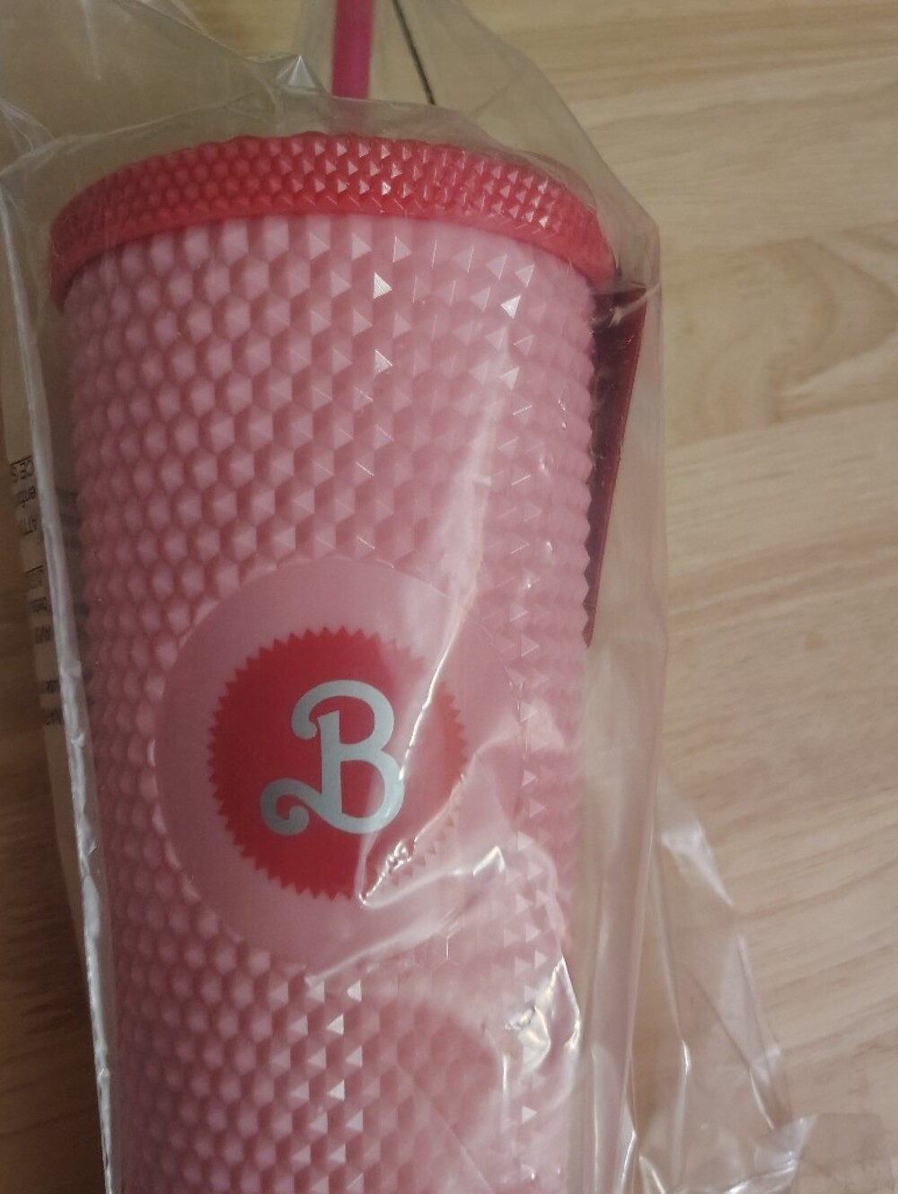 Barbie Movie Logo Pink Tumbler Diamond Shape